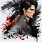 Tom Cruise art design face vector style head cartoon person illustration