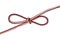 Tom fool`s knot tied on synthetic rope cut out