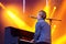 Tom Odell (British singer, songwriter and pianist) sings and plays the piano at FIB Festival