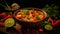 Tom Yum Kung, is a central Thai food, a type of Tom Yum, which is popularly eaten in every region in Thailand, generative ai