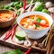 Tom Yum Kung is a national dish. It is the best of Thailand that has herbs as ingredients and has a spicy and mellow taste.