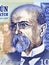 Tomas Masaryk a portrait from Czech money