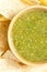 Tomatillo salsa verde, mexican cuisine