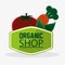 Tomato carrot organic shop meal natural vegan product stamp