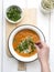 Tomato chickpea soup