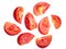 Tomato chunks halved slices salted