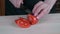 Tomato on the cutting board