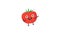 Tomato funny character dances and smiles. Loop animation. Alpha channel.