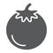 Tomato glyph icon, food and organic, vegetable sign, vector graphics, a solid pattern on a white backgrond.