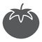 Tomato glyph icon, vegetable and diet,