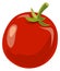 Tomato icon. Ripe red fresh organic vegetable