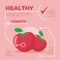 Tomato infographic vector Design, fresh vegetable