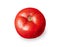 Tomato isolated. Tomato on white background.