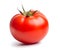 Tomato isolated on a white background, highlighting its natural beauty and color intensity.