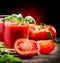 Tomato Juice and Fresh Tomatoes