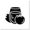 Tomato juice glyph icon