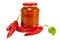 Tomato ketchup with hot peppers