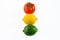 Tomato, lemon and lime - traffic light.