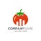 Tomato logo vector, tomato icon for logo concept. Financial company