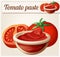 Tomato paste. Detailed Vector Icon