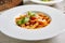 Tomato Penne Pasta Al Dente with Tomato Sauce