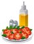 tomato salad and cooking oil