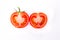 Tomato Slice Cut Cross Section Seed Cooking Fresh Vegetable Text