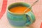 Tomato soup in soup mug