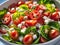 Tomato Symphony: Greek Salad Art