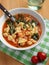 Tomato tortellini spinach soup