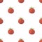 Tomato triangle shape seamless pattern backgrounds. Wrapping paper template. Polygonal design