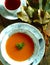 Tomatoe soup in bowl