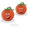 Tomatoes with cartoon look with face