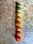 Tomatoes in different ripening stages