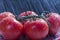 Tomatoes in the rain