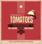 Tomatoes retro logo label