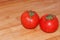 Tomatoes on a table. Fresh and just washed...