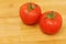 Tomatoes on a table. Fresh and just washed...