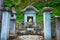 Tomb of Asakura Yoshikage 1548-1573 at Ichijodani Asakura Family Historic Ruins in Fukui City, Fukui