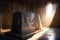Tomb Empty With Shroud And At Sunrise - Resurrection Of Jesus Christ. Generative AI