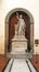 Tomb of Giovanni Battista Niccolini with a relief of Domenico Sestini in Santa Croce basilica in florence