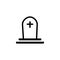 Tomb icon. Christian death symbol