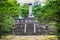 Tomb of Maeda Toshinaga 1562-1614 in Takaoka, Toyama, Japan. He was a Japanese samurai and the