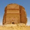 Tomb in rock - Archeological site desert landcape