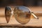 Tomb of Safdarjung in New Delhi, India reflected in sunglasses