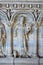 Tomb sculptures in the Monumental Cemetery at the Leaning Tower of Pisa