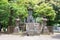 Tomb of Shogitai Warriors at Ueno Park in Tokyo, Japan. Shogitai was an elite samurai shock infantry