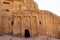 Tomb of the Soldier at Petra historical site in Jordan.