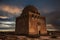 The tomb of the Sultan of Sekjuk Empire - Sanjar in an overcast day, located in Mary, Turkmenistan.