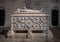 Tomb of Vasco da Gama in the Santa Maria Church in Lisbon, Portugal.